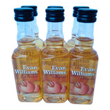 Whiskey Evan Williams Peach Miniatura 50cc 6 Unidades