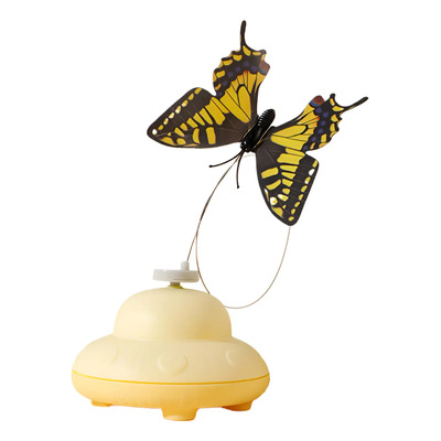 Juguete Automático Con Varita Y Mariposa Para Gatos .