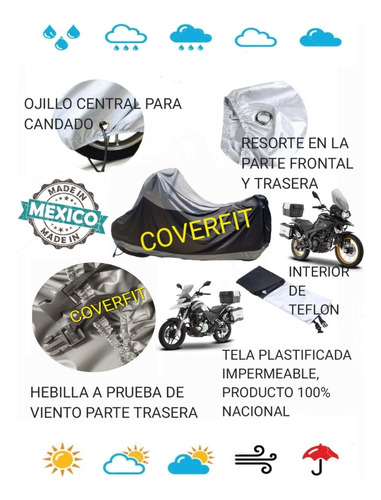 Funda Xl Impermeable Para Motocicleta Vento Cross Max Pro