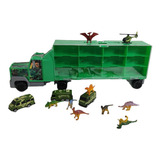 Carreta Dino Cart C/dinossauros/carrinhos/helicoptero - 7401