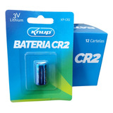 Caixa Pilha Bateria Cr2 Original Knup 3v Lithium 12 Unidades