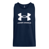 Polera Sin-manga Ua Sportstyle Hombre Azul Under Armour