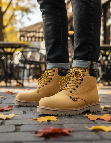 Bota Hombre Pma 136 Nobuck Miel Con Casquillo Acero | Envío gratis
