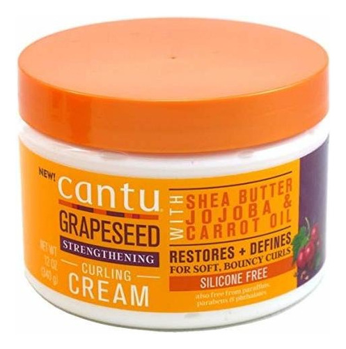 Gel Para Cabello - Crema Rizadora De Semillas De Uva Cantu T