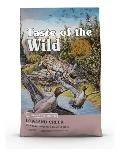 Taste Of The Wild Lowland Creek Feline 14 Lb Alimento Para Gatos A Base De Codorniz Y Pato Libre De Granos 6.35kg