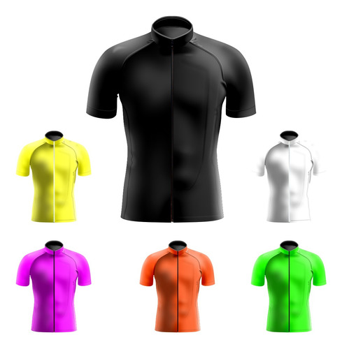 Jersey De Ciclismo Neon Fluo Alta Visibilidad