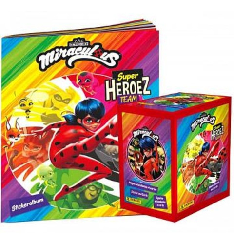 Álbum + Caja De 50 Sobres Miraculous #4 Heroez Panini 2021