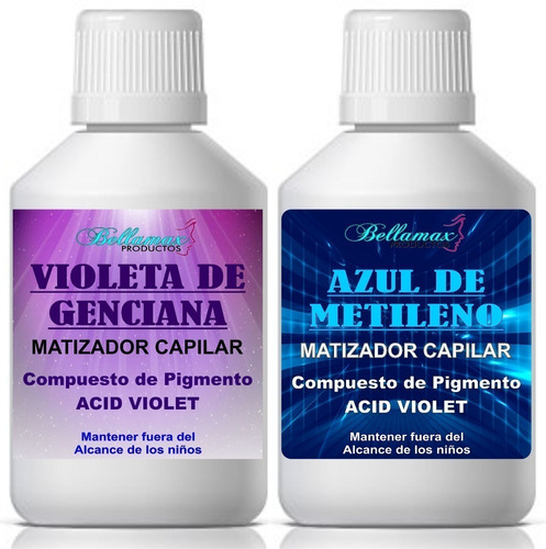 Violeta De Genciana + Azul De Metileno Bellamax 250ml Cada