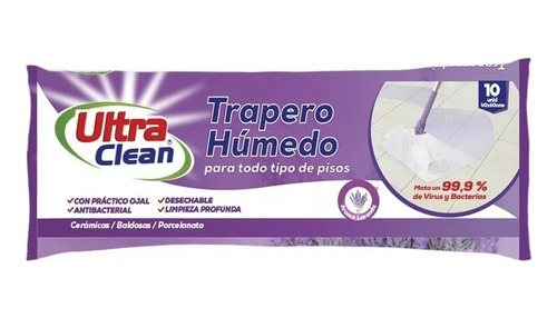 Trapero Húmedo - Ultra Clean - Aroma Lavanda