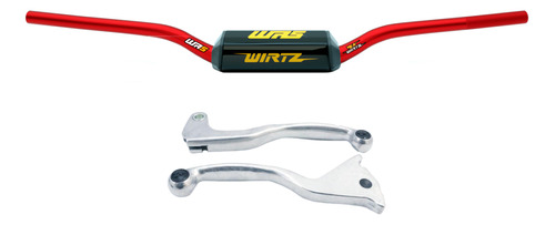 Manubrio Wr5 Rojo + Manijas Honda Xr250 Tornado 03-07 Wirtz