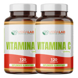 Pack 2 Vitamina C 100% Pura 240 Cápsulas De 1.000mg Gelatina