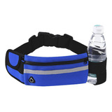 Cangurera Deportiva, Bolsa Deportiva Con Cinturón Elastic Color Azul