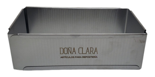 Cintura Rectangular Regulable 40x20cm Acero Inox. Doña Clara