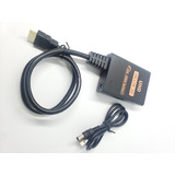 Splitter Hdmi 1 X 2 Con Cable Hdmi 4k, 3d + Cable Alimentaci