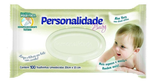 Lenço Umedecido Personalidade - 100unid Full