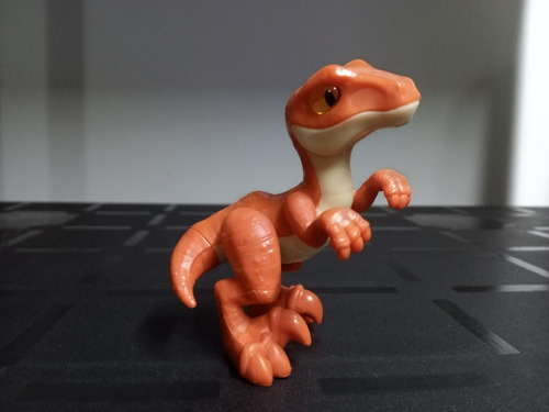 Jurassic World Raptor Imaginext Original Naranja 8cm Alto