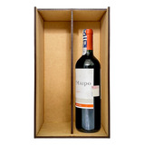 Caja Madera Mdf Para 2 Botellas De Vino O Regalo Sin Botella