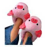 Pantunflas De Cerdito Peluche Comodas