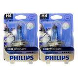 Lampara Philips H4 Blue Vision El Par (2)  (b12342bv)