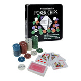 Set Fichas De Poker Apuestas Casino 100 Fichas Mazos Cartas