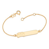 Pulseira Infantil Rommanel Fol Ouro Relâmpago Mcqueen 552145