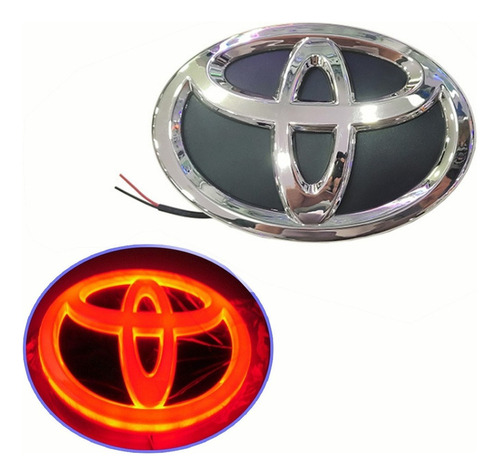 Emblema Parrilla Iluminado Para Vehículos 4d Toyota Emblem