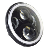 Faro Led Optica 7  Ojo Angel Cafe Racer Para Moto Adaptable