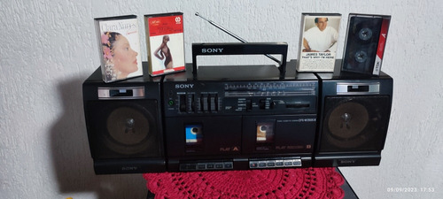 Radio Gravador Sony Cfs-w350sii Raridade 