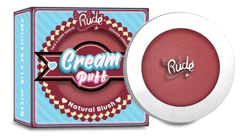 Rude Cosmetics - Rubor En Crema Natural Cream Puff Color Del Rubor Shortcake