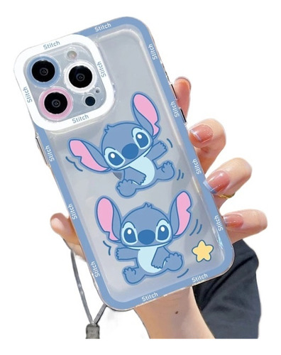 * Bonita Funda De Teléfono Disney Stitch Para iPhone 15 14