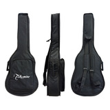 Bag Capa Acolchoada Cargo P/ Violão Folk Takamine Com Bolsos