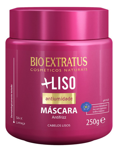 Máscara Bio Extratus Antifrizz +liso Antiumidade 250g