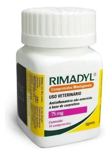 Rimadyl 75mg - 14 Comprimidos - Zoetis