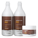 Lowell Protect Care In Shampoo Cond Litro Máscara Nutrição