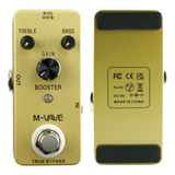 Pedal Boost Para Guitarra M-vave Booster Com Eq