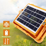 Holofote Led Solar Acampamento 366 Leds Hb-1678 Laranja Cor Da Luz Branco