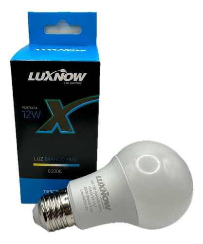 Kit 5x Lâmpadas De Led Branco Frio 12w 6500k A60 Luxnow