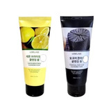 Jabon Espuma Coreana /  Limpieza Facial / Carbón & Limón_2pz