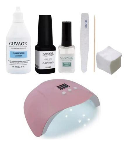 Kit Kapping Nivelador Uñas Gel Uv / Led + Cabina - Cuvage