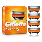 Carga Gillette Fusion 5 C/ 4 Cartucho 