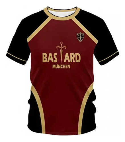 Camiseta Blue Lock Bastard Munchen Estampada En 3d