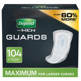 Depend Protectores De Incontinencia Para Hombres, Mxima Abso