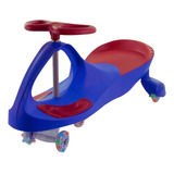 Carrinho De Rolimã Infantil Ginga Car Movimento Manual Cor Azul Com Vermelho