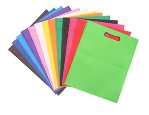 Pack 50 Bolsas Tnt De Genero 35x25 Cm Variedad Colores