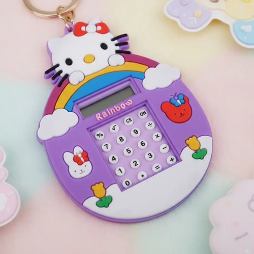 Mini Calculadora Personajes Sanrio Juego Laberinto Llavero