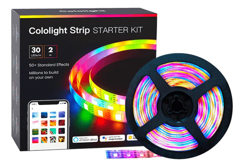 Tira De Luz Led Rgb Cololight Starter Kit 30leds/m 2mts Ip65