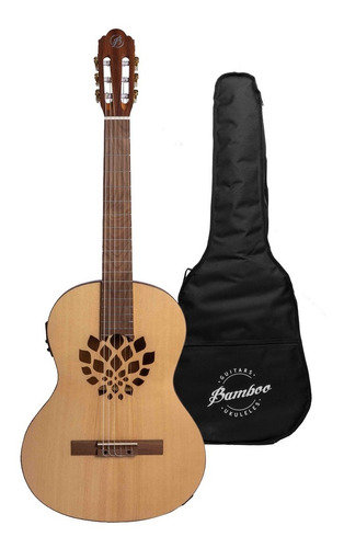 Guitarra Electroclásica 39 Bamboo Pro Slim + Funda