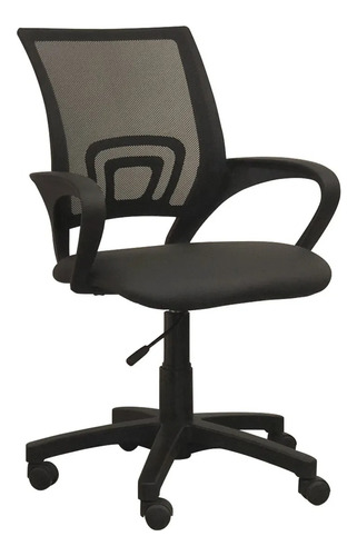 Silla De Escritorio Tisera F03 Ergonómica Ecocuero Negro