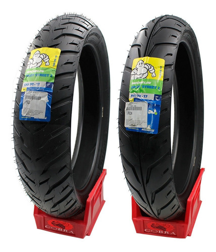 Llantas Michelin 130/70-17 + 110/70-17 Pilot Street 2 (msi)