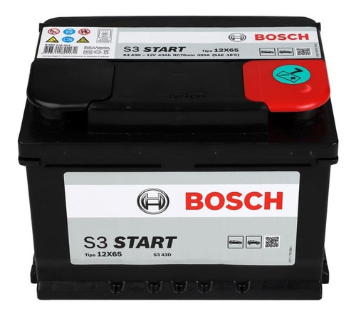 Batería Bosch S3 12x65 Original. Garantía 12 Meses